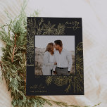 Citrus & Spice | Christmas Photo Gold<br><div class="desc">A modern and elegant holiday card that frames your square photo in a beautifully detailed gold foil frame with citrus fruit slices, star anise, and pine boughs on a chic charcoal black background. "Merry Christmas" appears at the top right, with your family name along the bottom. The year is tucked...</div>