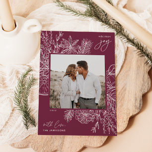 Citrus & Spice Holiday Joy Photo Card