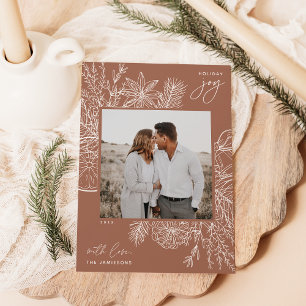 Citrus & Spice Holiday Joy Photo Card