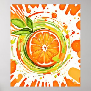 Citrus Splash of Joy Poster