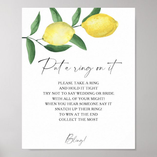 Citrus - spring put a ring on it game poster (Front)