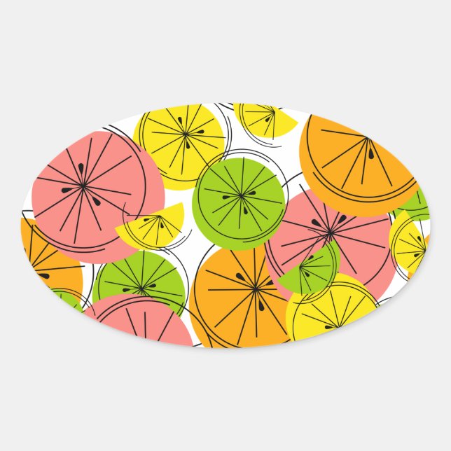Citrus sticker oval (Front)