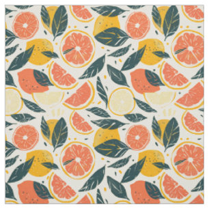 Citrus & Strawberry Fabric