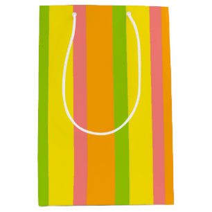 Citrus Stripe Classic gift bag medium