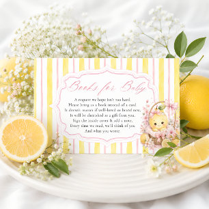 Citrus Stripes Baby Lemon Girl Books For Baby Enclosure Card