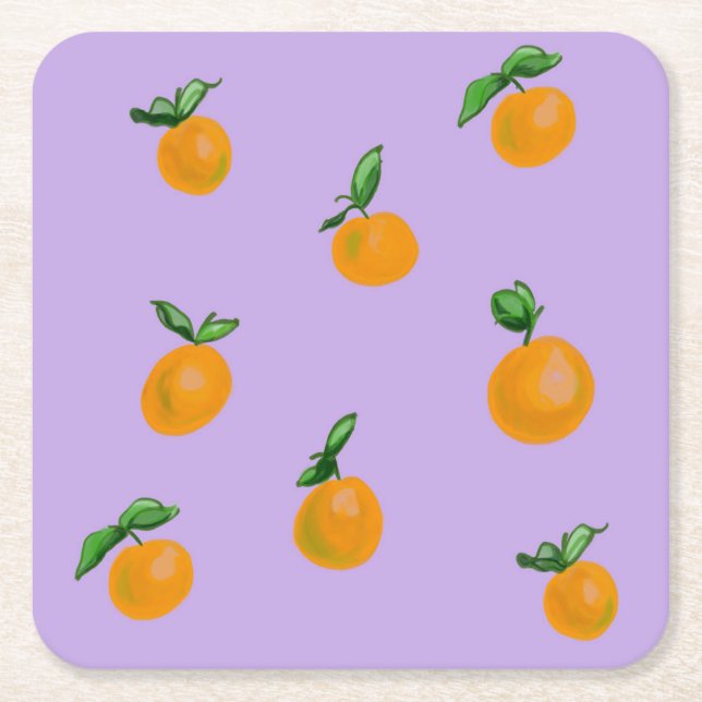 Citrus Studio I Square Paper Coaster (Front)