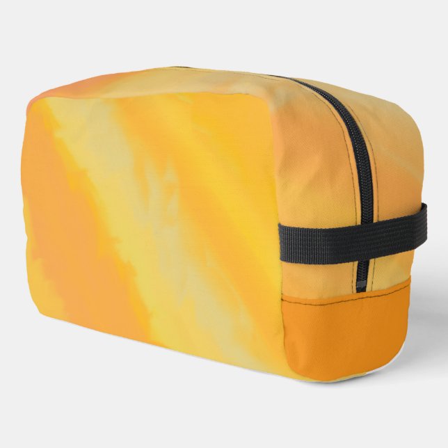 Citrus Sunny Orange Watercolor Dopp Kit (Left Corner)