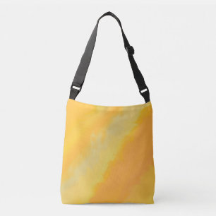 Citrus Sunny Orange Watercolor Pattern Crossbody Bag