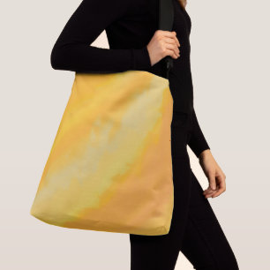 Citrus Sunny Orange Watercolor Pattern Crossbody Bag