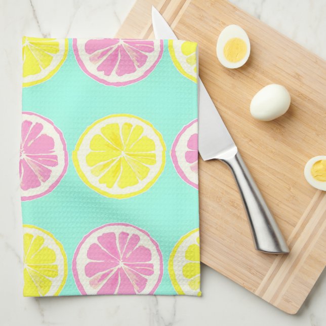 Citrus Symphony Tea Towel (Quarter Fold)