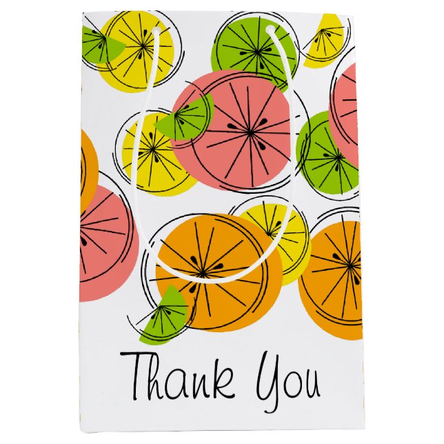 Citrus Thank You gift bag medium (Front)