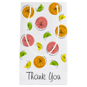 Citrus Thank You gift bag small