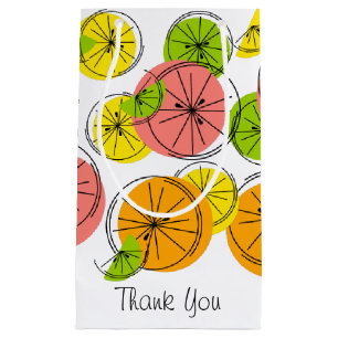 Citrus Thank You gift bag small
