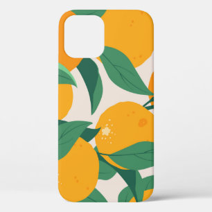 Citrus Tree: Summer Hand Drawn iPhone 12 Case
