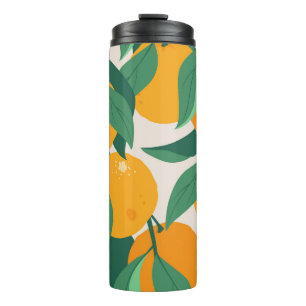 Citrus Tree: Summer Hand Drawn Thermal Tumbler