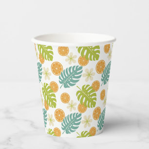 Citrus Tropical Paper Cups