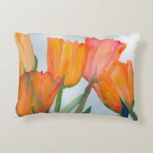 Citrus Tulips Decorative Cushion