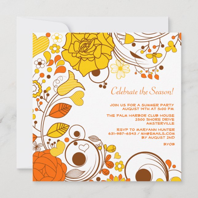 Citrus Twist Invitation (Front)