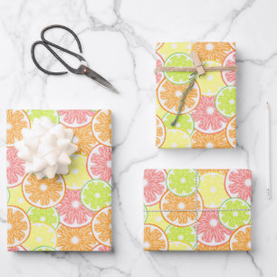 Citrus Wrapping Paper, Fruit Gift Wrap