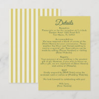 Citrus Yellow Olive Green and Ivory Wedding Detail