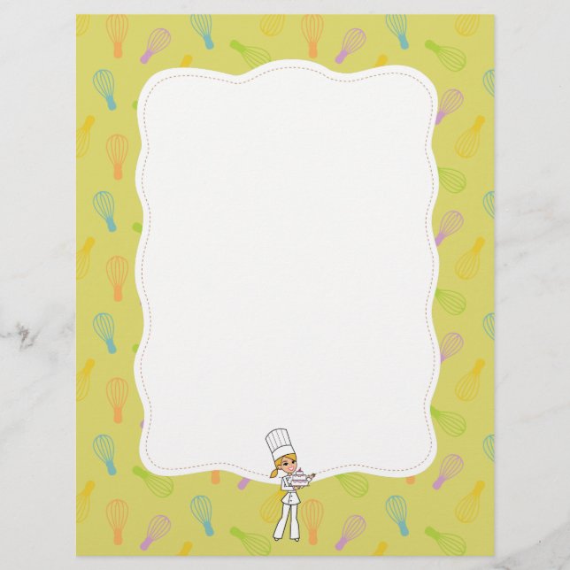 Citrust Cute Chef Art Kitchen Stationery (Front)