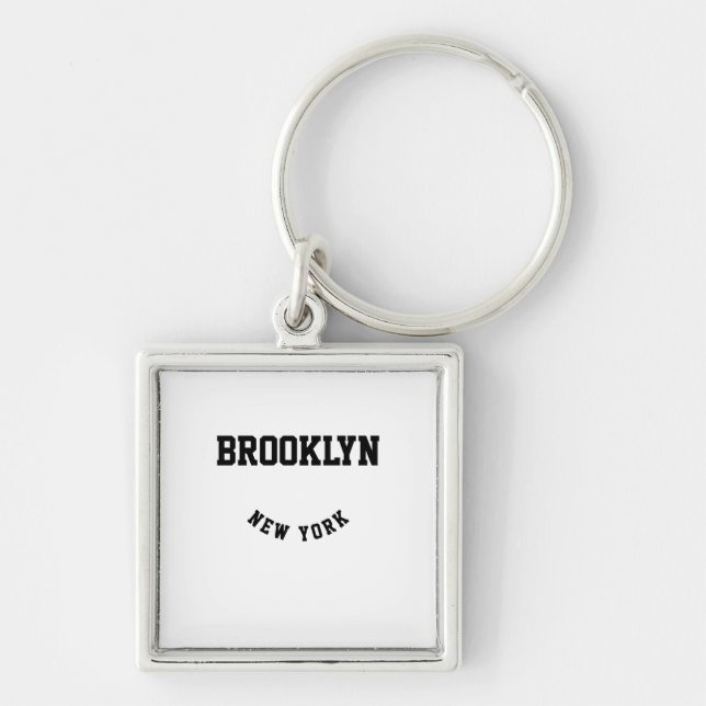 City and State Custom Location   Key Ring (Front)