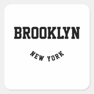 City and State Custom Location   Square Sticker