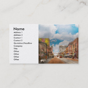 City - Arkansas - Main St 1925 Business Card