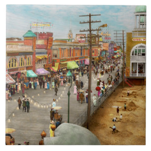 City - Atlantic City NJ - Steel Pier 1909 Tile
