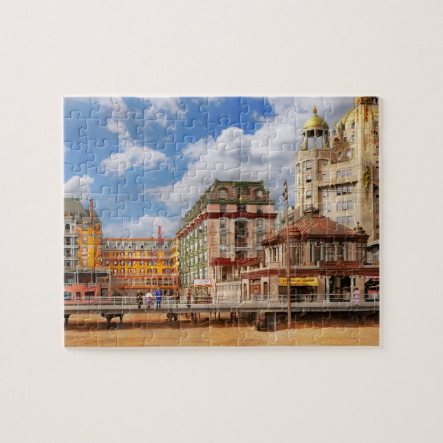 City - Atlantic City, NJ - The Dennis Hotel 1908 Jigsaw Puzzle (Horizontal)
