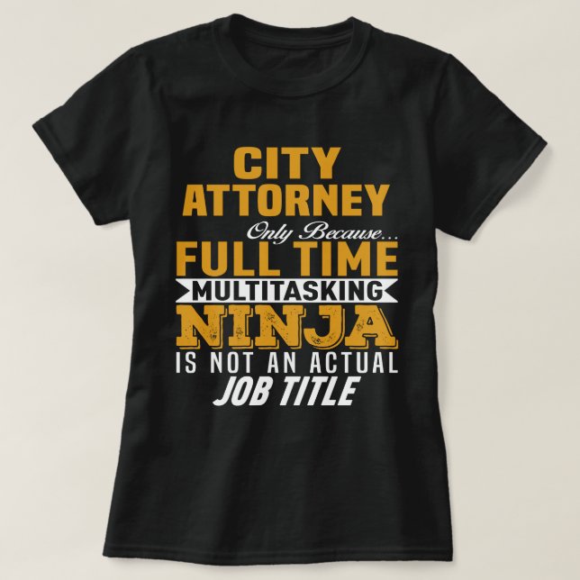 City Attorney T-Shirt (Design Front)