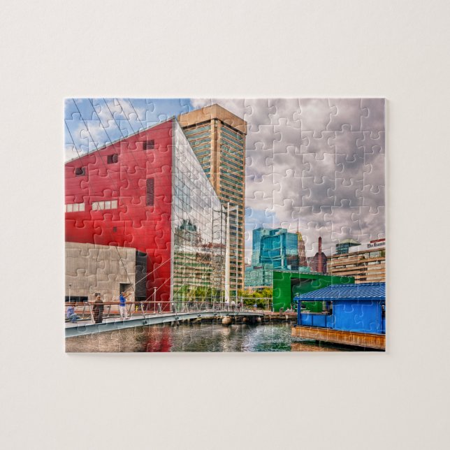 City - Baltimore MD - Harbour Place - Future City Jigsaw Puzzle (Horizontal)
