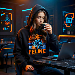 City Born Shadow Cat Lover Gift for Urban Hoodie
