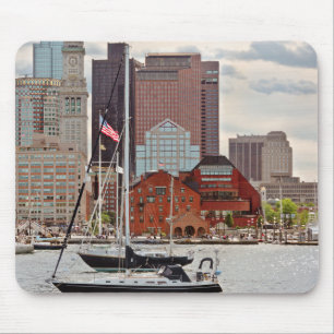 City - Boston Ma - Harbour walk skyline Mouse Pad