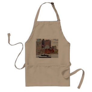City - Boston Ma - Harbour walk skyline Standard Apron