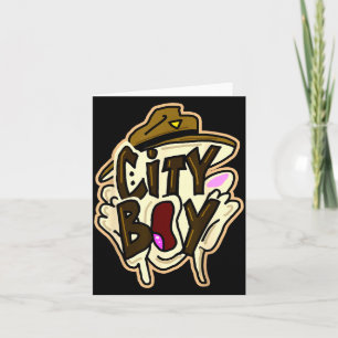 City boy meme card