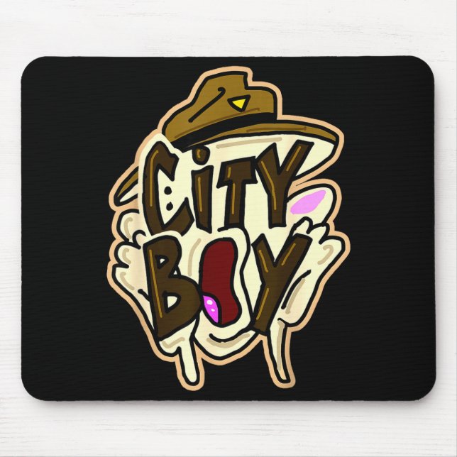 City boy meme  mouse pad (Front)