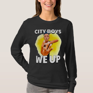 City Boys Summer We Up Four Fingers Up Ironic Meme T-Shirt