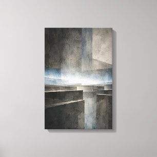 City Breath — Aurema (Portrait) Canvas Print