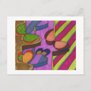city building-bum bum cloud postcard