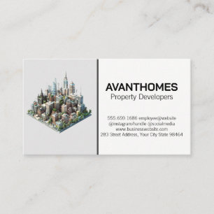 City Buildings 3D Appointment Card