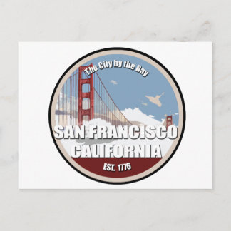 City by the bay, San Francisco California Postcard