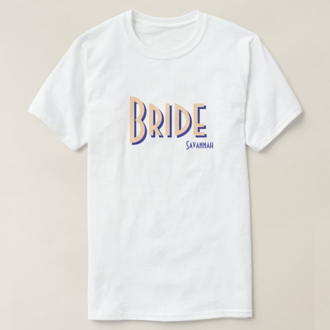 City Chic Pale Orange Bride T-Shirt (Design Front)