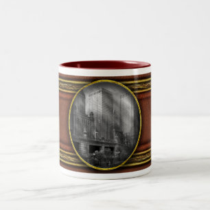 City - Chicago IL - Continuing a Legacy BW Two-Tone Coffee Mug