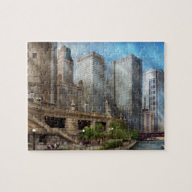 City - Chicago IL - Continuing a Legacy Jigsaw Puzzle (Horizontal)