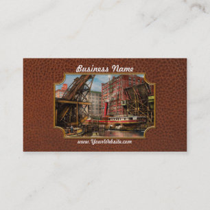 City - Chicago IL - Jacked up 1907 Business Card