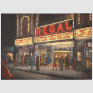 City - Chicago IL - Nightlife at the Regal Theatre Tissue Paper