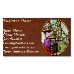 City - Chicago,IL - The first Ferris Wheel 1893 Magnetic Business Card