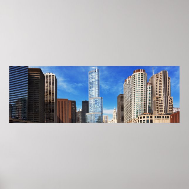 City - Chicago IL - Trump Tower Poster (Front)