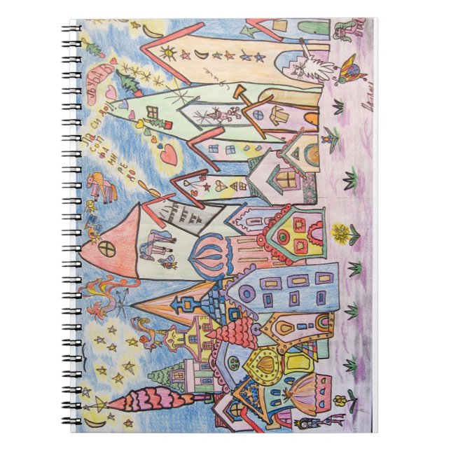 city children's drawing notebook (Front)